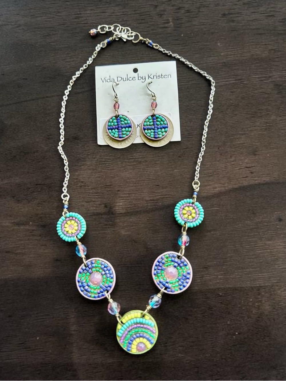 Vida Dulce by Kristen Beaded Coin Jewelry Set